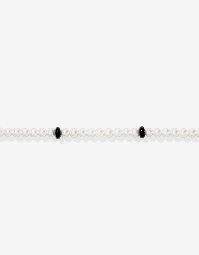 Michael Hill - Cultured Freshwater Pearl & Onyx Necklace in Sterling Silver