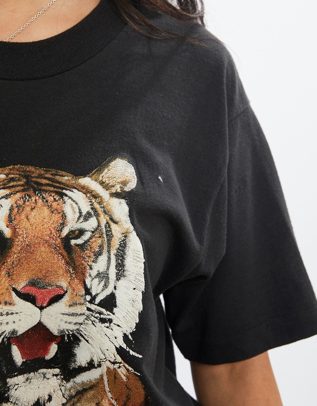 Vintage by The Real Deal - Pre Loved - Vintage 80s Tiger Wildlife Tee