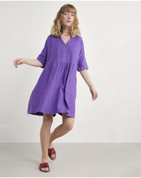 Seasalt - Seasalt Cornwall Purple Draw Kiln Dress