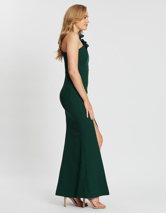 Bariano - Sue Frill Shoulder Gown