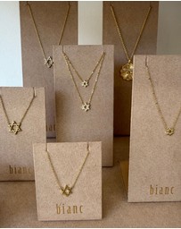 Bianc - Small CZ Star of David Necklace