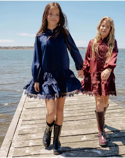 Bardot Junior - Anie Satin Shirt Dress - Kids-Teens