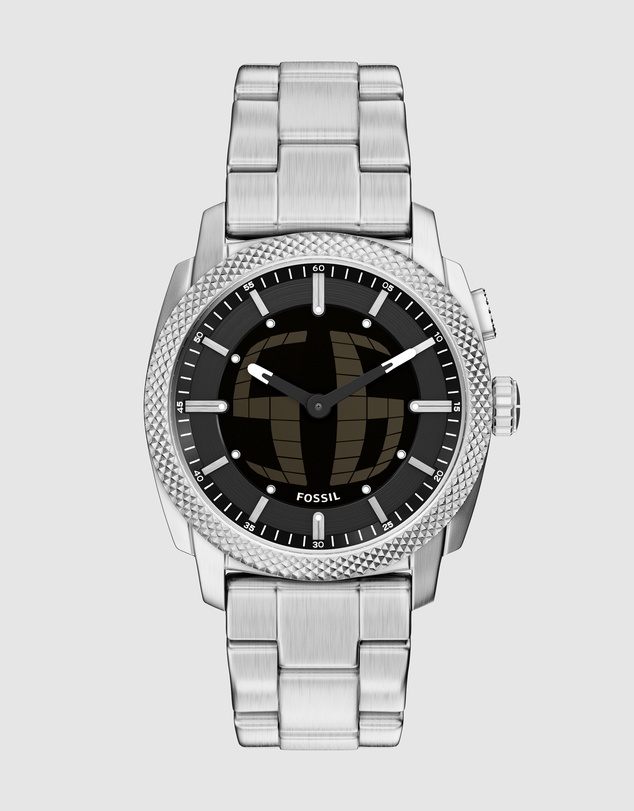 Fossil - Machine Silver Tone Analogue-Digital Watch