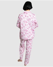Sant And Abel - Women's Skydog Pink Long PJ Set
