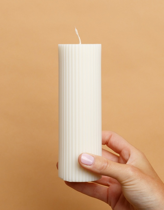 XRJ Celebrations - Pillar White Candle