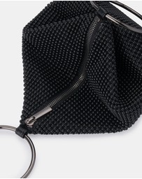 Olga Berg - Bianca Ball Mesh Handle Bag