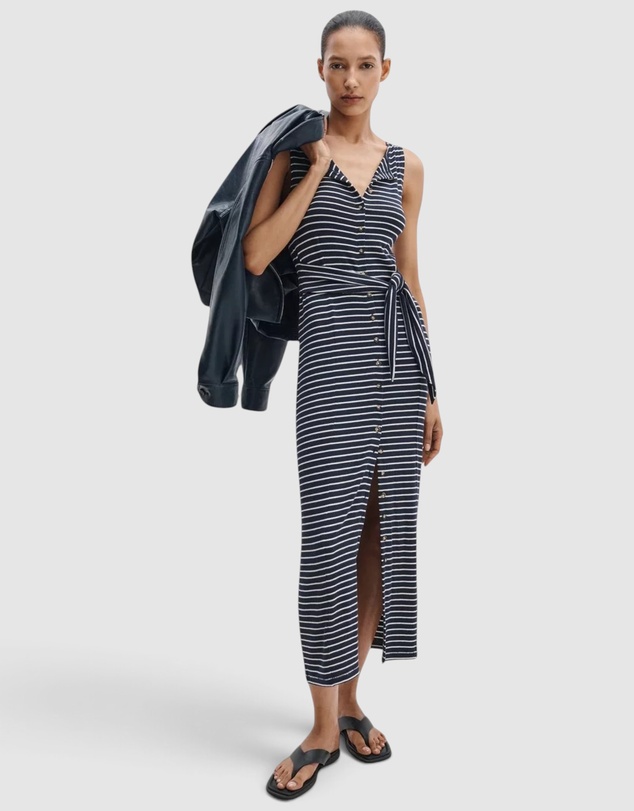 rag & bone - The Knit Button Tie Stripe Dress
