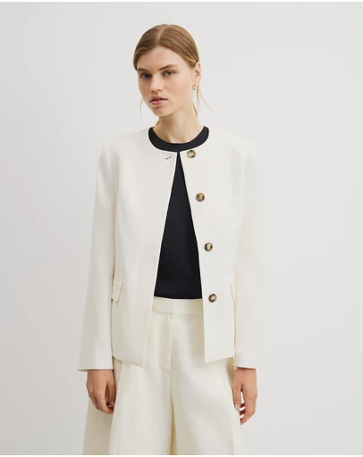 Country Road - Collarless Jacket