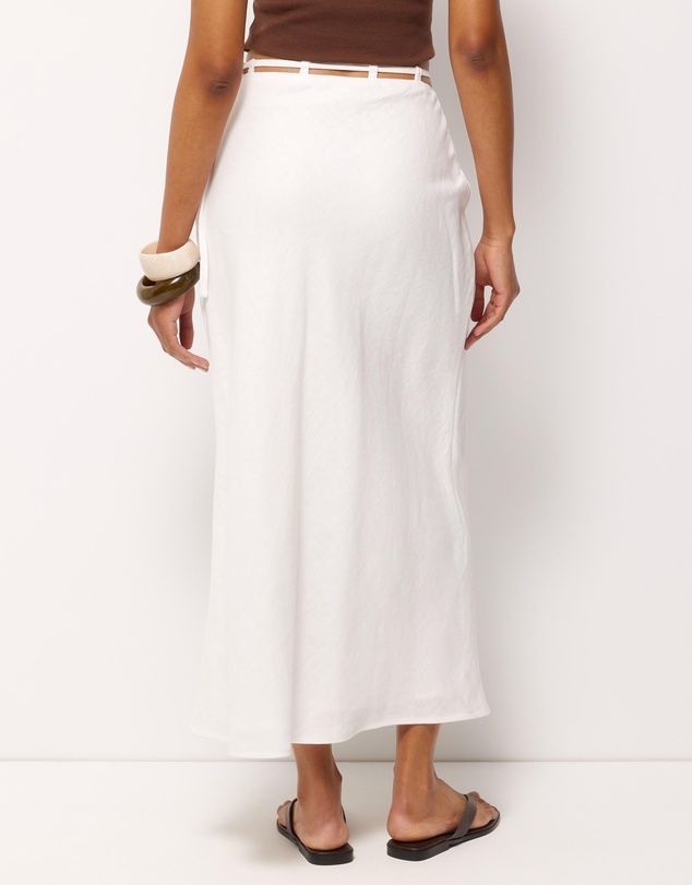 AERE - Noa Linen Midi Skirt