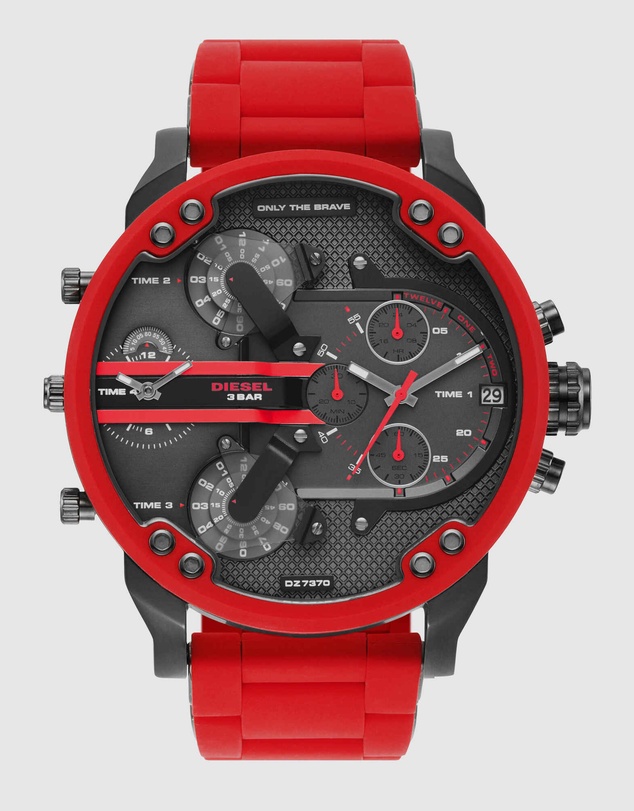 Diesel - The Daddies Series Red Analogue Watch
