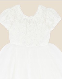 Bebe by Minihaha - Lace Bodice Back Bow Dress - Kids