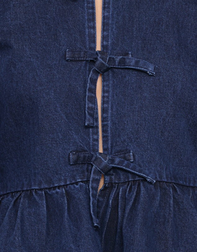 Petal & Pup - Charlotte Chambray Top - Mid Dark