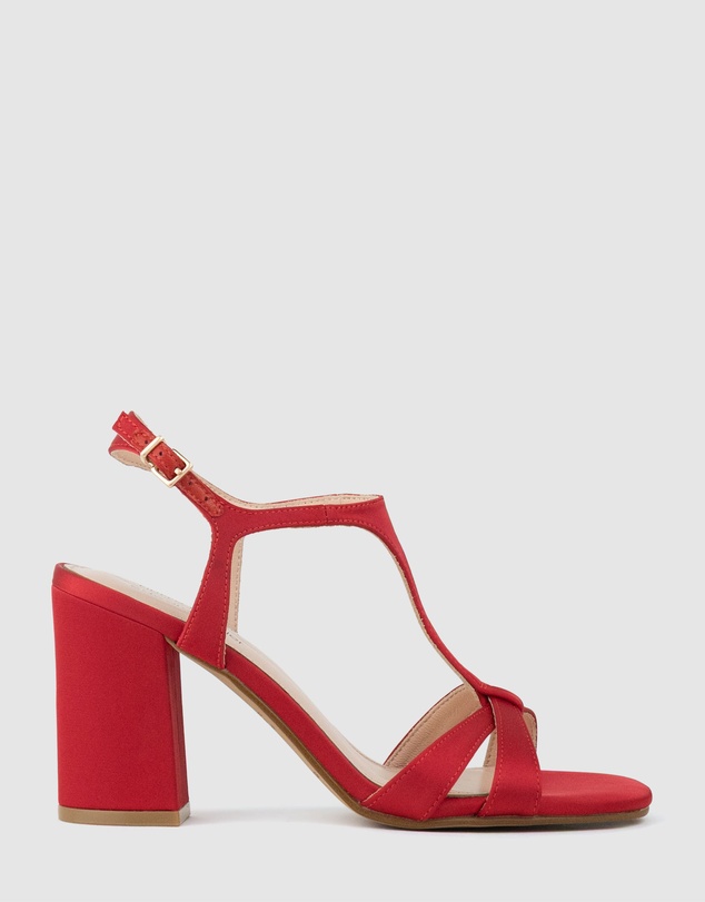 Edward Meller - KHLOE85 Block Heel T-Bar Sandal