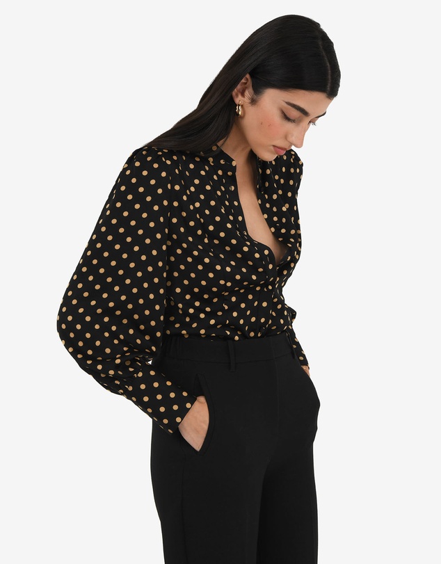 Forcast - Dotti Polka Dot Printed Blouse