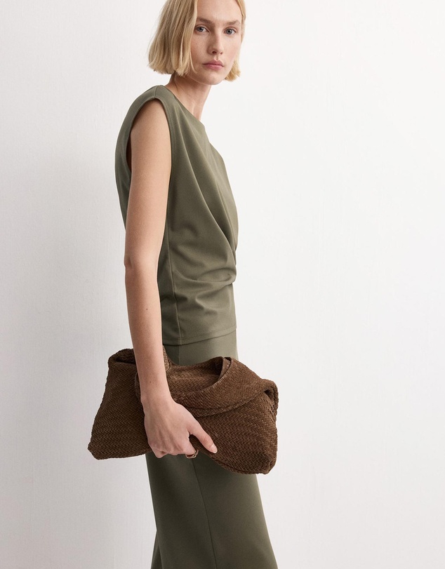 M.N.G - Straight-Fit Trousers With Elastic Waist