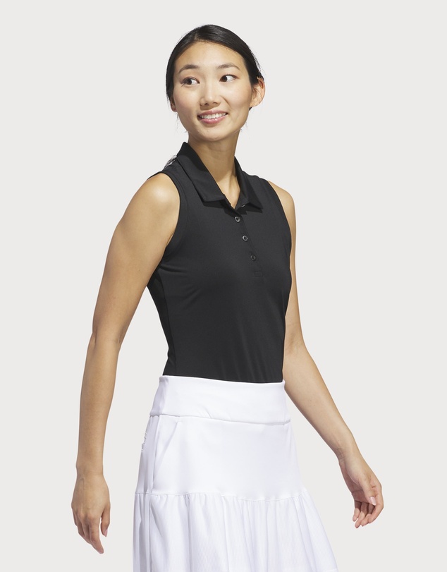 adidas Performance - Ultimate365 Solid Sleeveless Polo Shirt Womens
