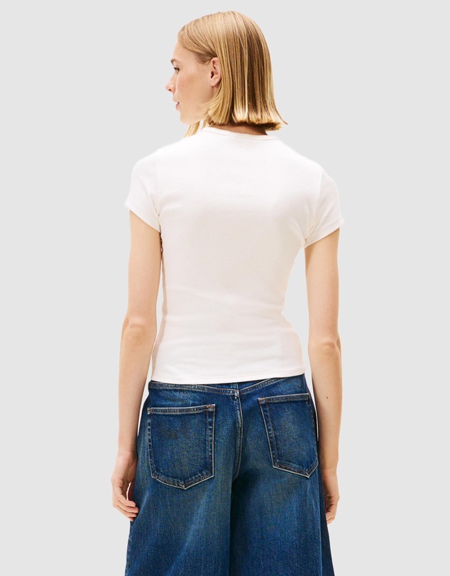 Tommy Jeans - Logo Embroidery Slim T-Shirt