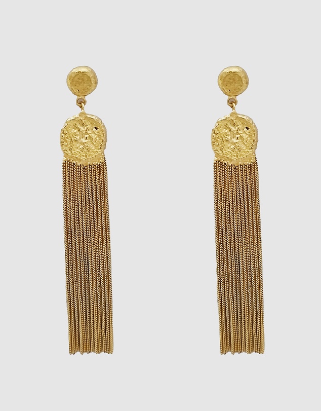 Meshca - Gold Chandelier Earrings