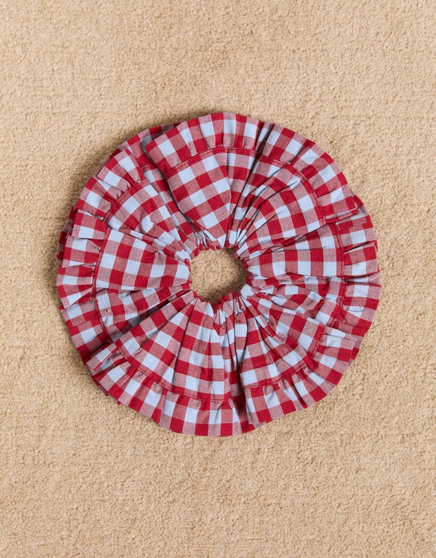 Damson Madder - Frill Edge Scrunchie
