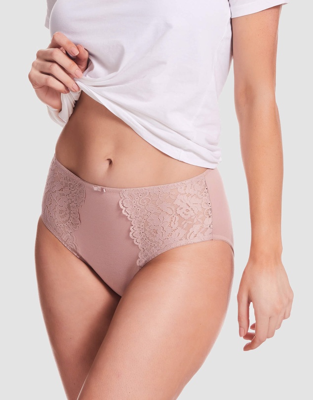 Kayser - 2 Pack Daily Essentials Stretch Lace & Cotton Full Brief (219)