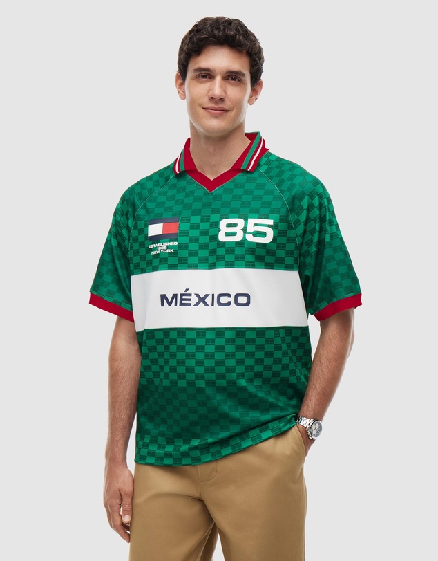 Tommy Hilfiger - Geometric Flag Print SS Rugby Shirt