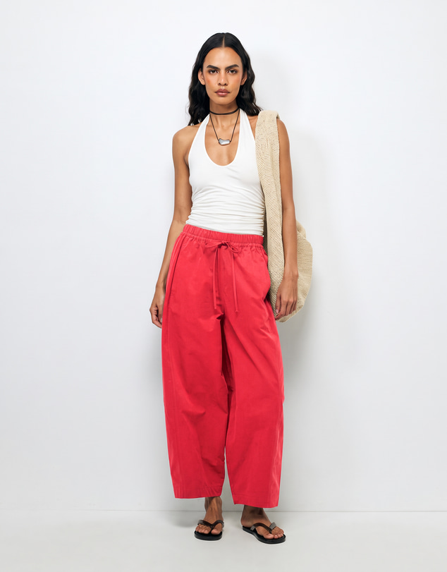 AERE - Organic Cotton Barrel Leg Pants