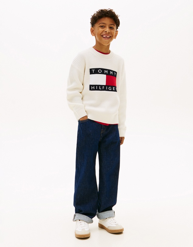 Tommy Hilfiger - Heritage Flag Chunky Knit Jumper - Teens