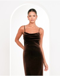 Pilgrim - Berlin Cowl Neck Velvet Gown