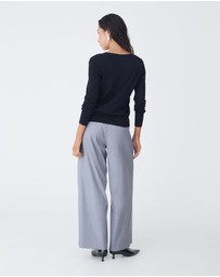 Forcast - Nicolette V-Neck Knit Cardigan