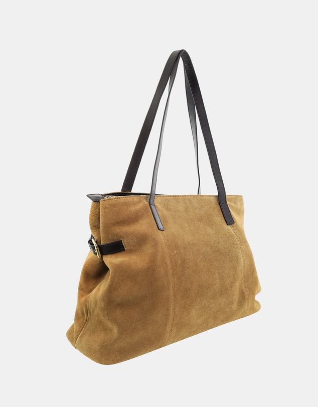 Pierre Cardin - Pierre Cardin Genuine Suede Leather Shoulder Bag