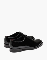 Aquila - D'ORO Collection - Simmons Patent Black Oxford Shoes