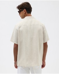AERE - Euro Resort Linen Camp Collar Shirt