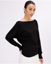 Minima Esenciales - Tia Bat Wing Long Sleeve Top