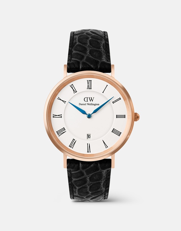 Daniel Wellington - Classic 40mm Roman Numerals Date Croc Belly