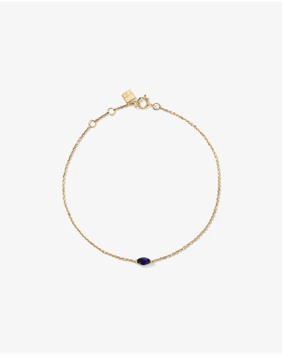 Michael Hill - East West Marquise-Cut Created Sapphire Bracelet in 10kt Yellow Gold