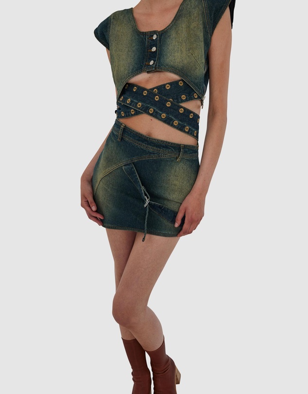 Cannari Concept - Mini Skirt With D-Ring