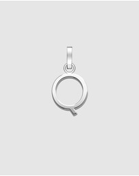 Rosefield - Pendant Silver Tone Letter Q