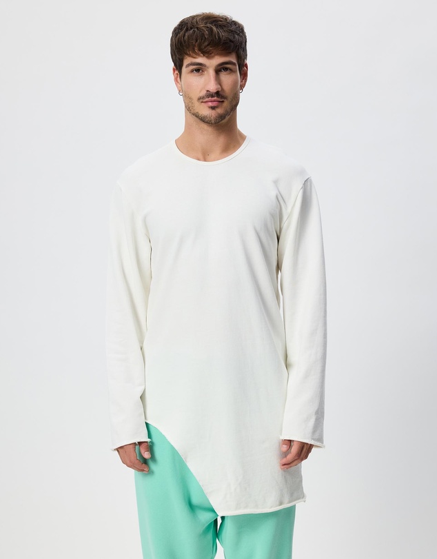 Surrounded By Ghosts - The Phenakite French Terry Assymetrical Hem Jumper