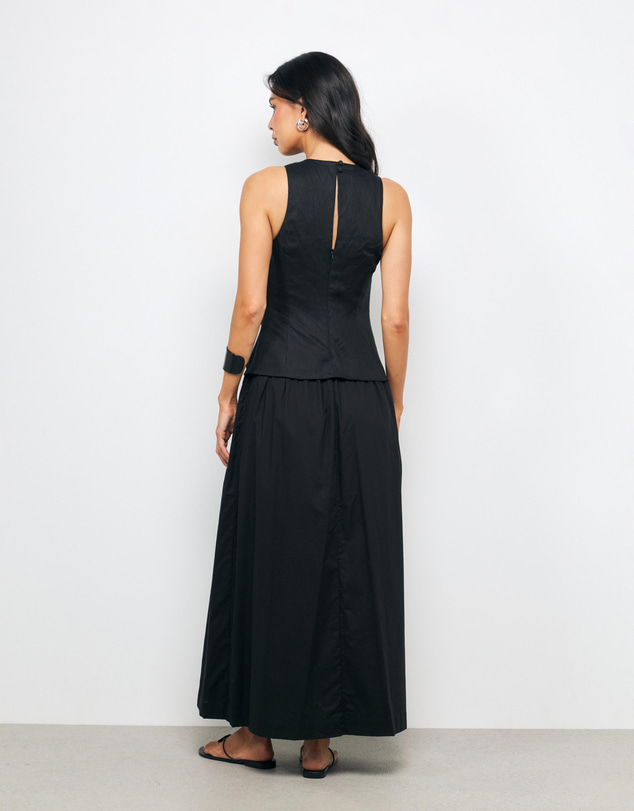 AERE - Frankie Asym Panel Midi Dress