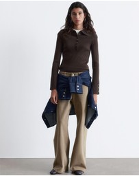 & Other Stories - Rib-Knit Polo Shirt