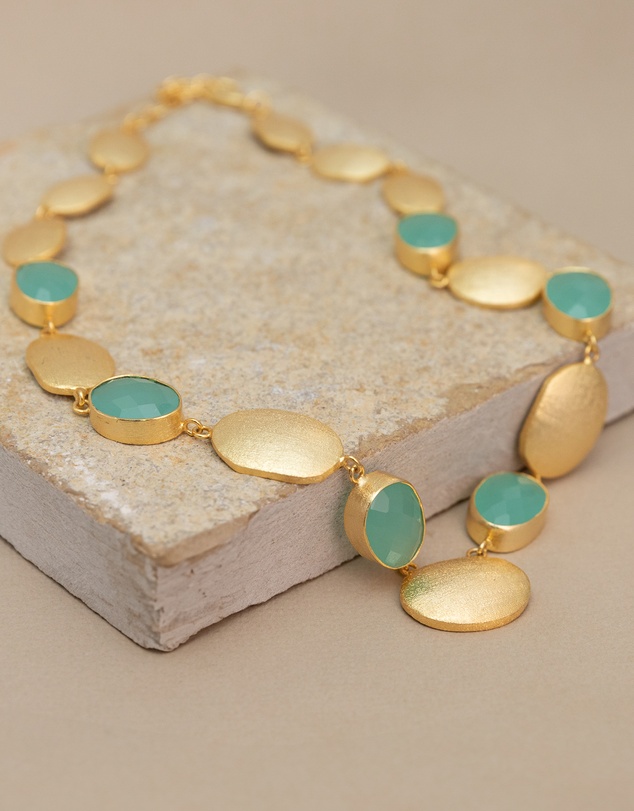 Meshca - Dako Aqua Necklace
