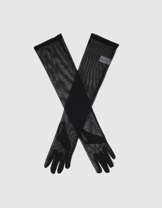 DENTS - Long Sheer Tulle Gloves