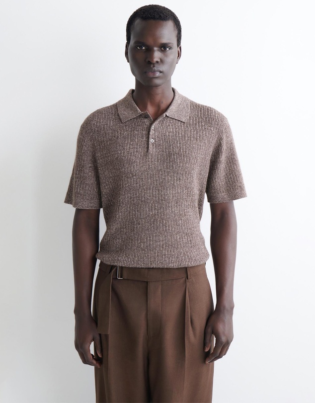 COS - Cashmere-Linen Polo Shirt