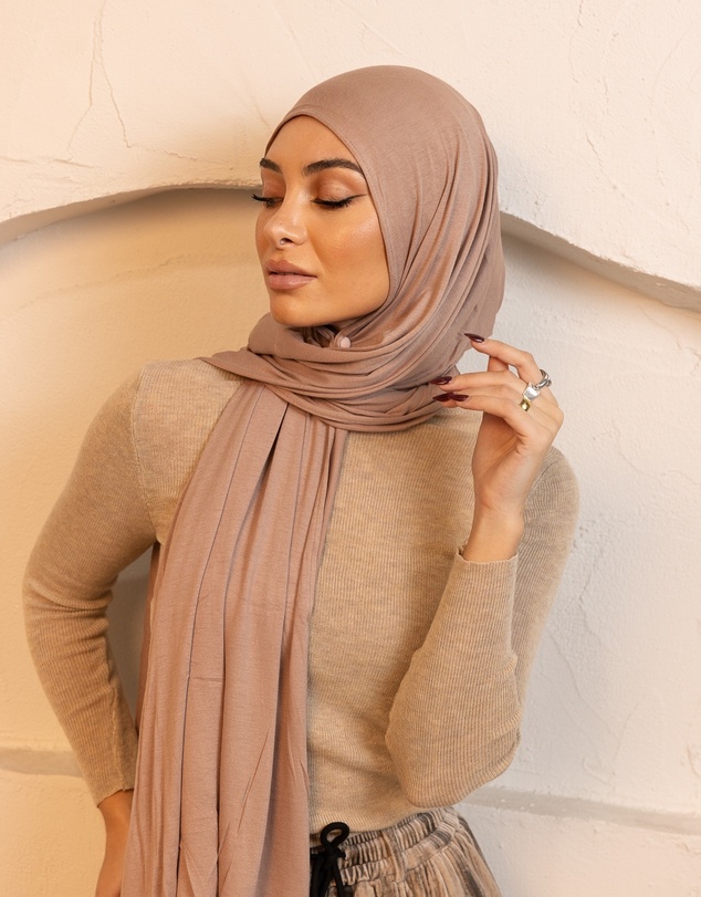 Mod Squad - Luxe Jersey Hijab- Fawn