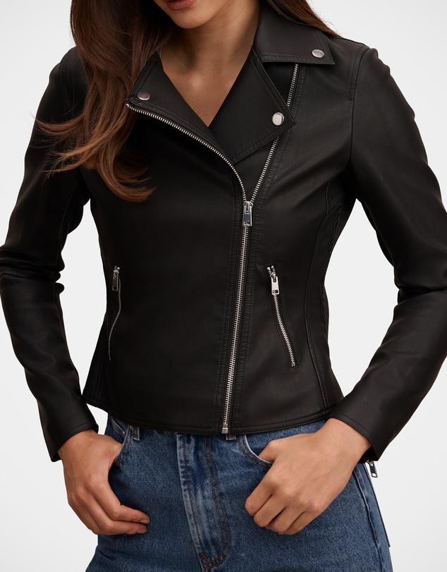 Forever New - Betty Faux Leather Biker Jacket