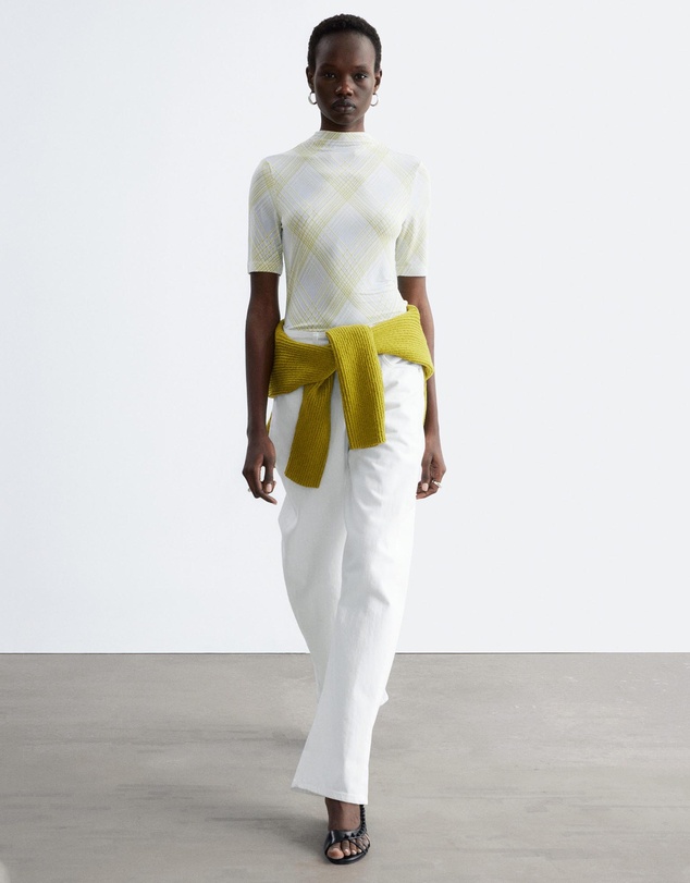 & Other Stories - Short-Sleeve Mock-Neck Top