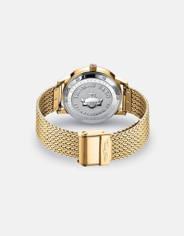THOMAS SABO - THOMAS SABO Luminescent Butterfly 33mm Watch in Gold
