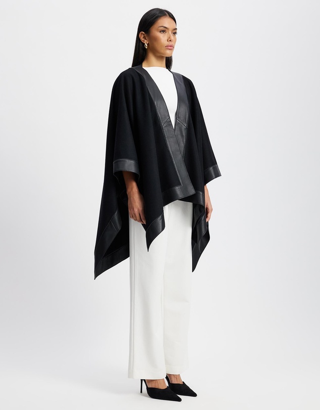 West 14th - Lexington Wool and Leather Cape