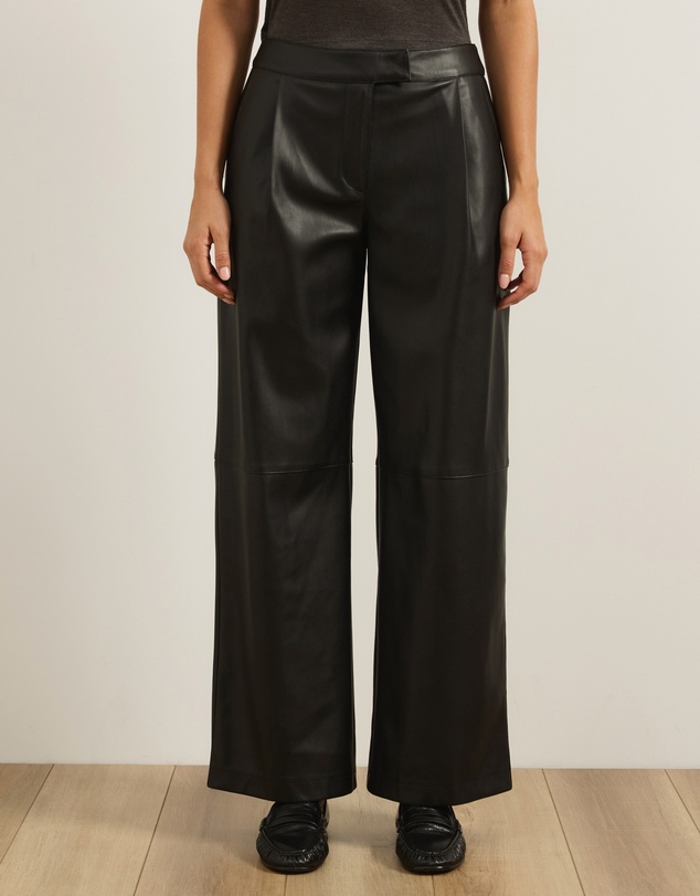 Atmos&Here - Elvi Wide Leg PU Pants