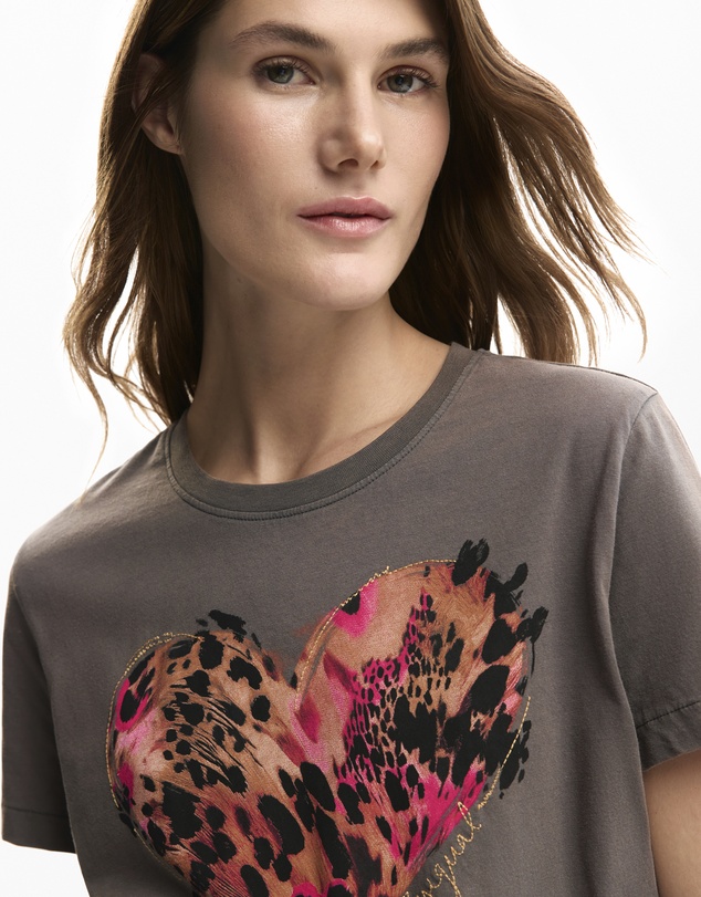 Desigual - Tiger heart T-shirt